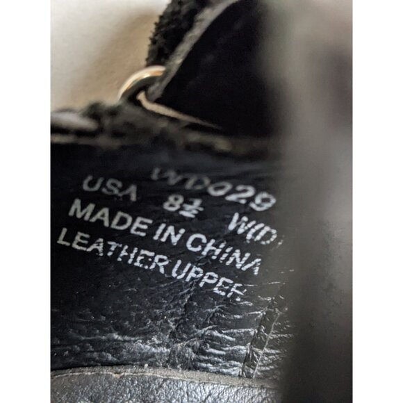 Propet Women 8.5 MSapphire Mary Jane Shoes Black Leather Slip On Shock Absorber - Picture 10 of 10